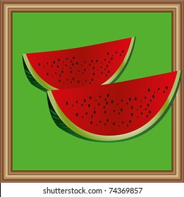wooden frame for a painting or a mirror