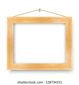 Wooden frame with place for text