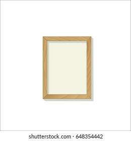 wooden frame with shadow