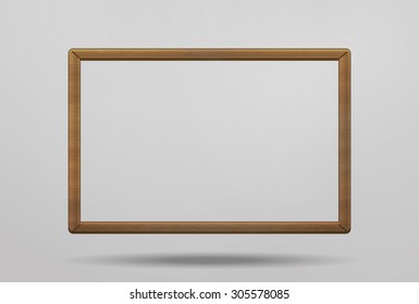 Wooden frame - vector illustration