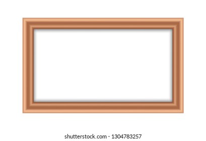 Wooden frame, widescreen 16:9 format