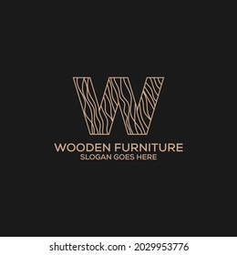 Wooden furniture logo design, can be used as interior designs, brand identity, company logo, icons, or others.