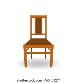 Wooden furniture . Vector illustration.