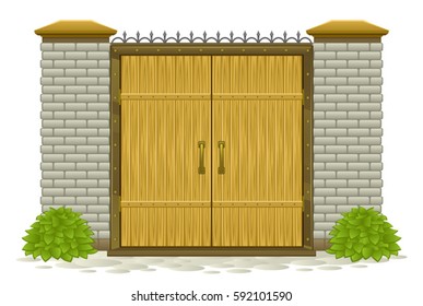 Wooden gate