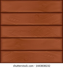 Wooden grunge texture background. Brown planks of wood. Vector illustration