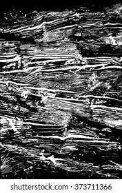 Wooden grungy lines texture background in black and white