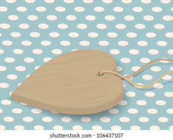 Wooden heart background