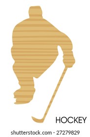 wooden hockey poster