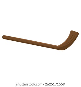 Wooden hockey stick Vector illustration