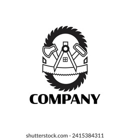 Wooden homework 2 logo. Unique, modern, simple.