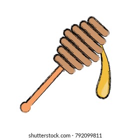 Wooden honey stick