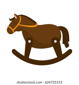 wooden horse cute toy