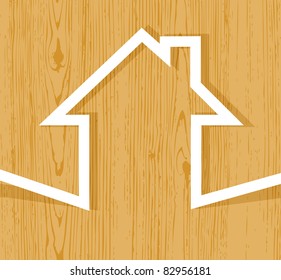 Wooden house concept