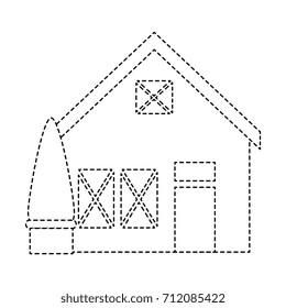 wooden house structure with tree