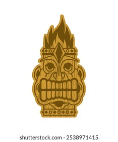 Wooden idol sign, graven image symbol.