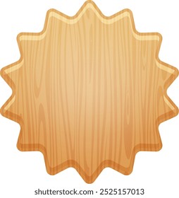 Holz Etikett Stern geformten Knopf leere Schablone