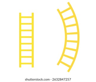 Wooden ladder . . .