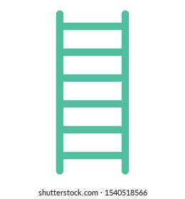 Wooden Ladder Helping Instrument for home building construction handman vector icon design