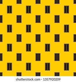 Wooden latticed window pattern seamless vector repeat geometric yellow for any design