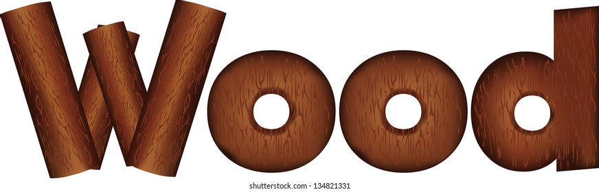 Wooden letters