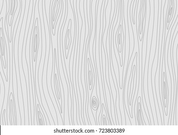 Wooden Light Grey Texture. Vector Grain Wood Background
