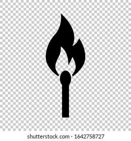 wooden lighters icon flat vector on transparent background