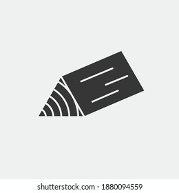 deforestación del árbol de iconos del vector de corte de troncos de madera