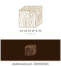 wooden logo design, for construction, wood craftsmen, wood processing company businesses