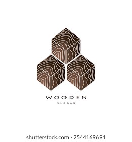 wooden logo design, for construction, wood craftsmen, wood processing company businesses