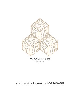 wooden logo design, for construction, wood craftsmen, wood processing company businesses