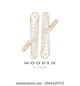 wooden logo design, for construction, wood craftsmen, wood processing company businesses