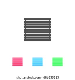Wooden logs raft icon flat. Color pictogram on white background. Vector illustration symbol and bonus icons