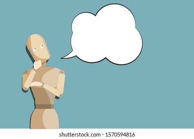wooden man of various movements.
wooden toy vector of the concept to talk