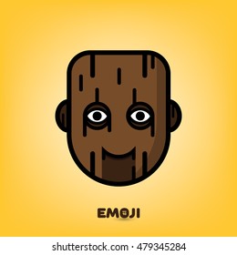 wooden mask icon