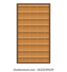 Wooden mat is adding a touch of natural texture to the background