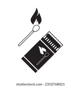 diseño de imagen de icono de coincidencia de madera vectorial