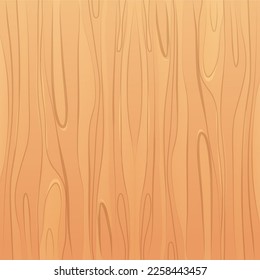 Wooden material, textured surface wood comic background in cartoon style. Wall, panel for game, ui design