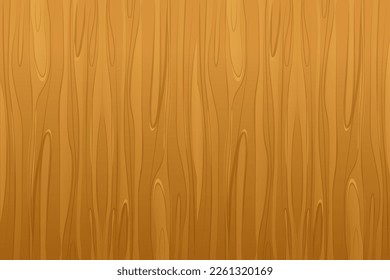Wooden material, textured surface wood comic background in cartoon style. Wall, panel for game, ui design