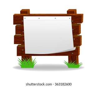 Wooden message board, 10eps.