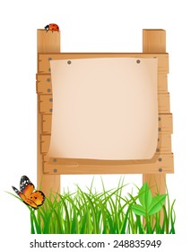Wooden message board 