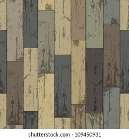 Placas multicolores de madera. Patrón sin soldadura, ilustración vectorial, EPS10