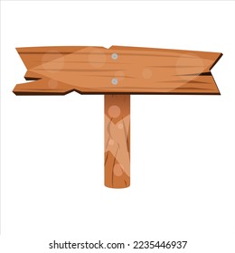 wooden nameplate. Raster version vector illustration