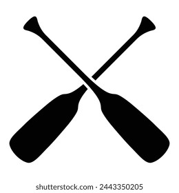 wooden oar retro hobby icon