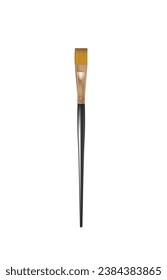 Wooden paint brush. vector illustration