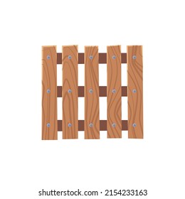 Wooden pallet beige, brown, top view, for transportation of goods, vector flat illustration on a white background. Wooden pallet for storage of boxes, cargo