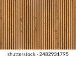 Wooden panel wall background. Wood realistic dark floor vector illustration. Vertical natural planks banner. Parquet board surface. Oak corrugated pattern.