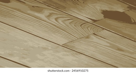 Paneles de madera con textura diagonal. Tablones con textura de madera. Ilustración vectorial
