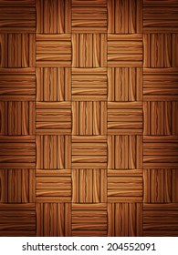 Wooden parquet floor background. Vector illustration.