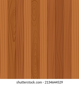 Wooden parquet, seamless pattern. Hardwood brown laminate floor. Wood grain texture. Timber interior plywood. Oak, walnut, pine or maple nature materials realistic flat vector illustration for catalog