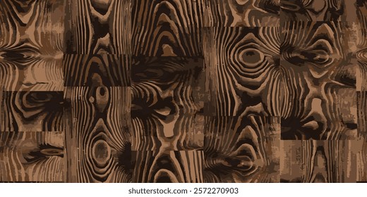 Wooden parquet. Seamless texture of wooden parquet. Seamless Plank Background. Vector illustration